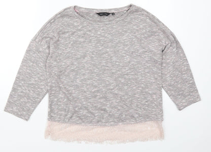 Womens UK Size 10 New Look Pink Basic T-Shirt
