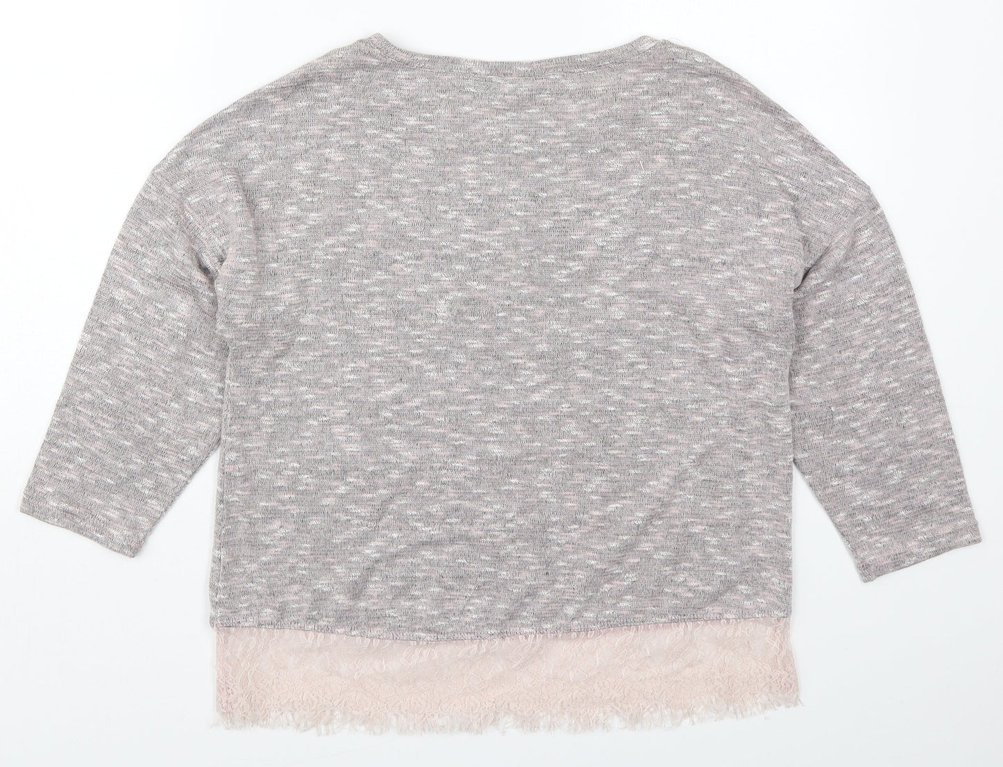 Womens UK Size 10 New Look Pink Basic T-Shirt