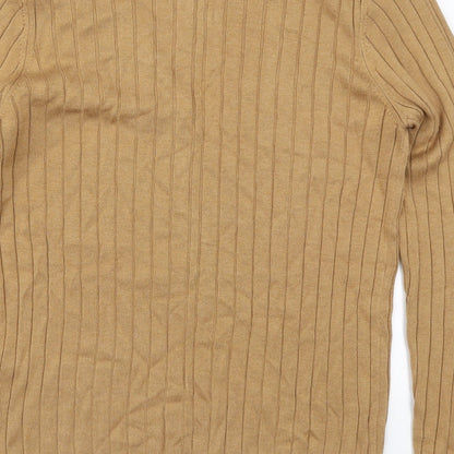 Womens UK Size M Topshop Brown Pullover Jumper