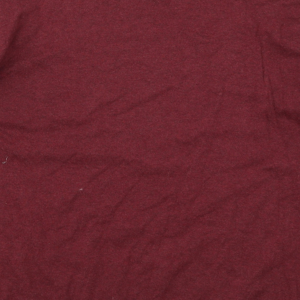 NEXT Mens Red Round Neck  Cotton Pullover Jumper Size 2XL