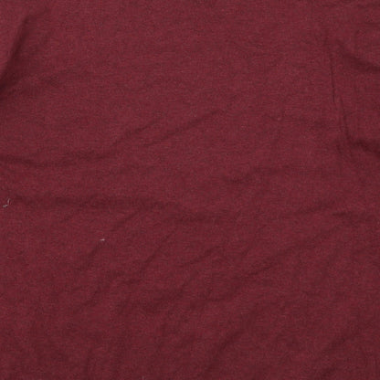 NEXT Mens Red Round Neck  Cotton Pullover Jumper Size 2XL