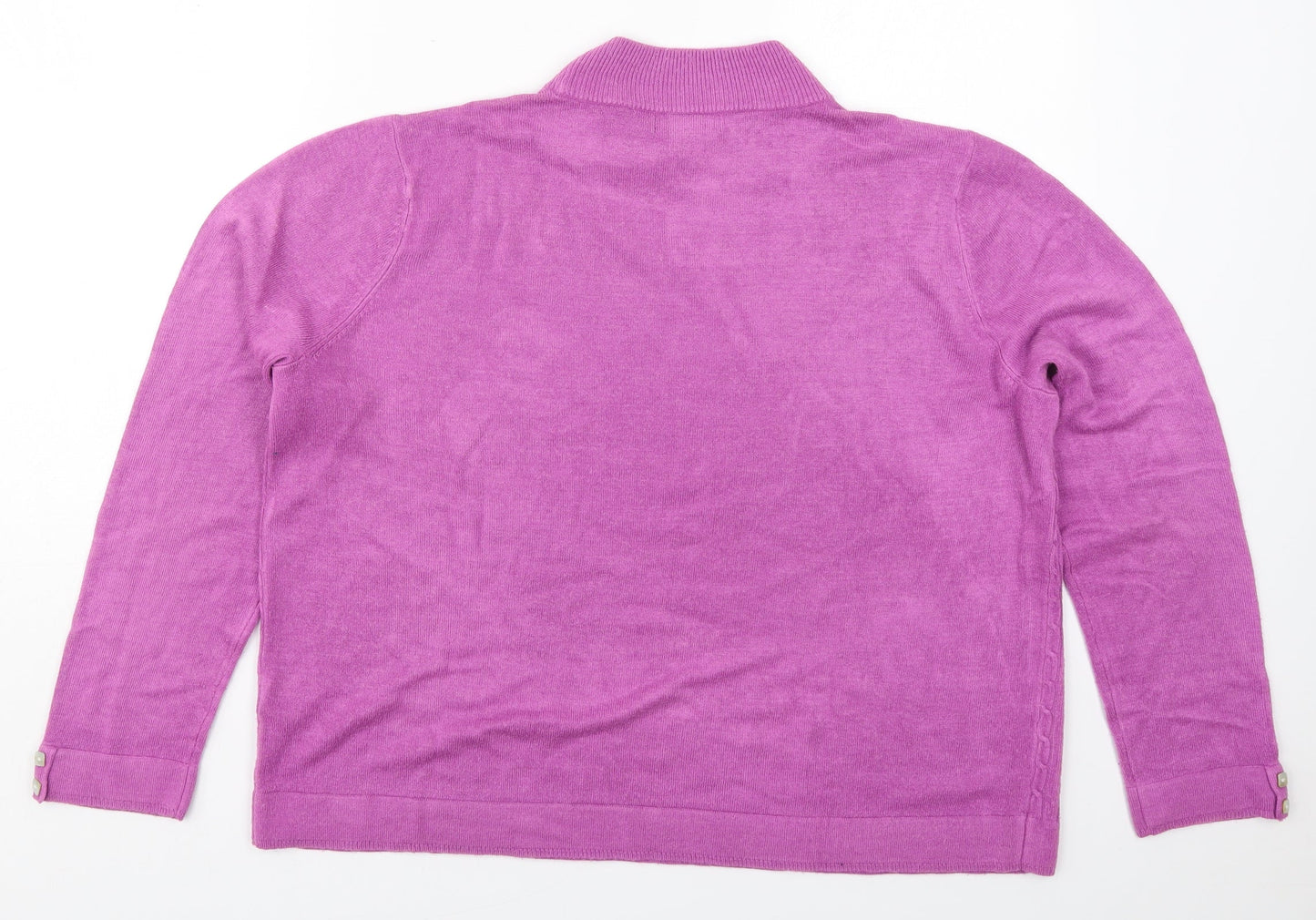 Womens UK Size L Bonmarché Purple Pullover Jumper