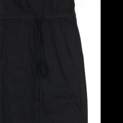 New Look Womens Black  Cotton A-Line  Size 10  Off the Shoulder Pullover