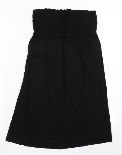 Papaya Womens Black  Viscose A-Line  Size 10  Off the Shoulder Pullover