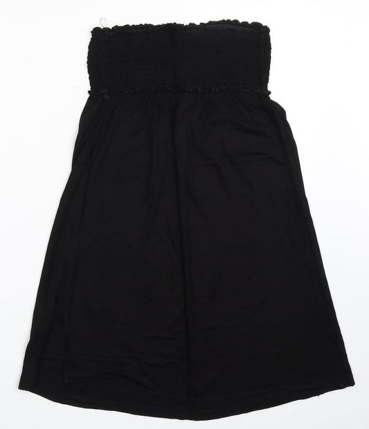 Papaya Womens Black  Viscose A-Line  Size 10  Off the Shoulder Pullover