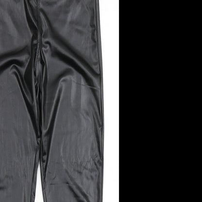 CBR Womens Black  Cotton Jegging Leggings Size S L25.5 in
