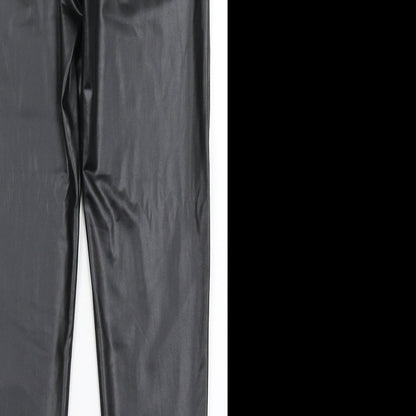 CBR Womens Black  Cotton Jegging Leggings Size S L25.5 in