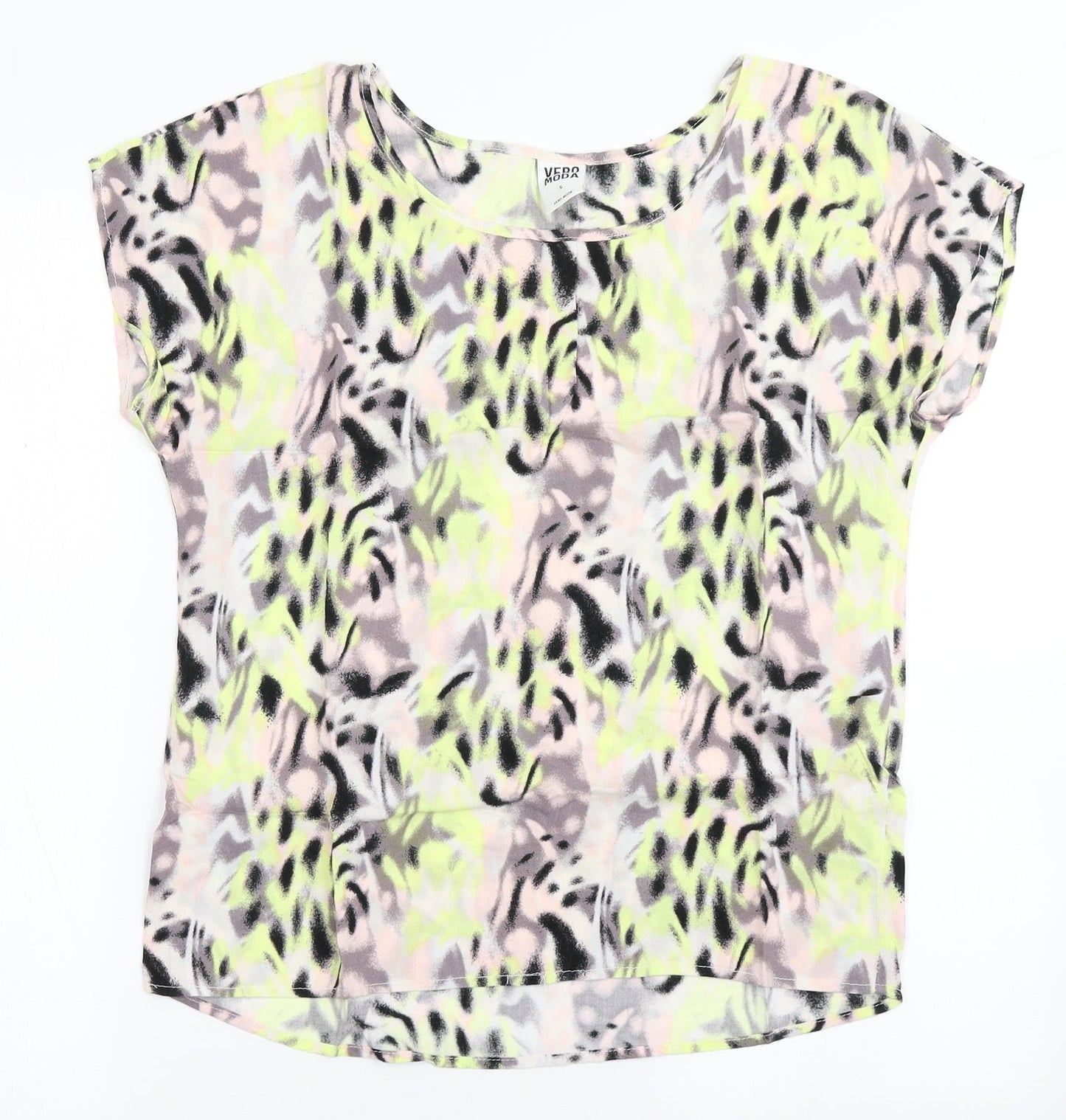 Womens UK Size S VERO MODA Multicoloured Basic Blouse