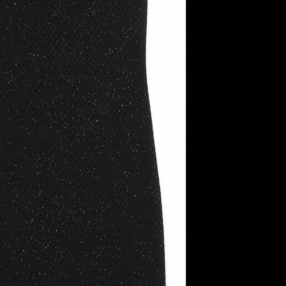 Gondola Blu Womens Black  Polyester Bodycon  Size S  Round Neck Pullover