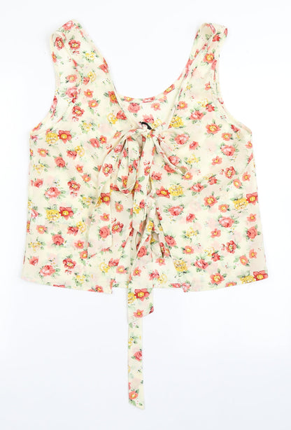 Womens UK Size 10 Exhibit Ivory Basic Blouse