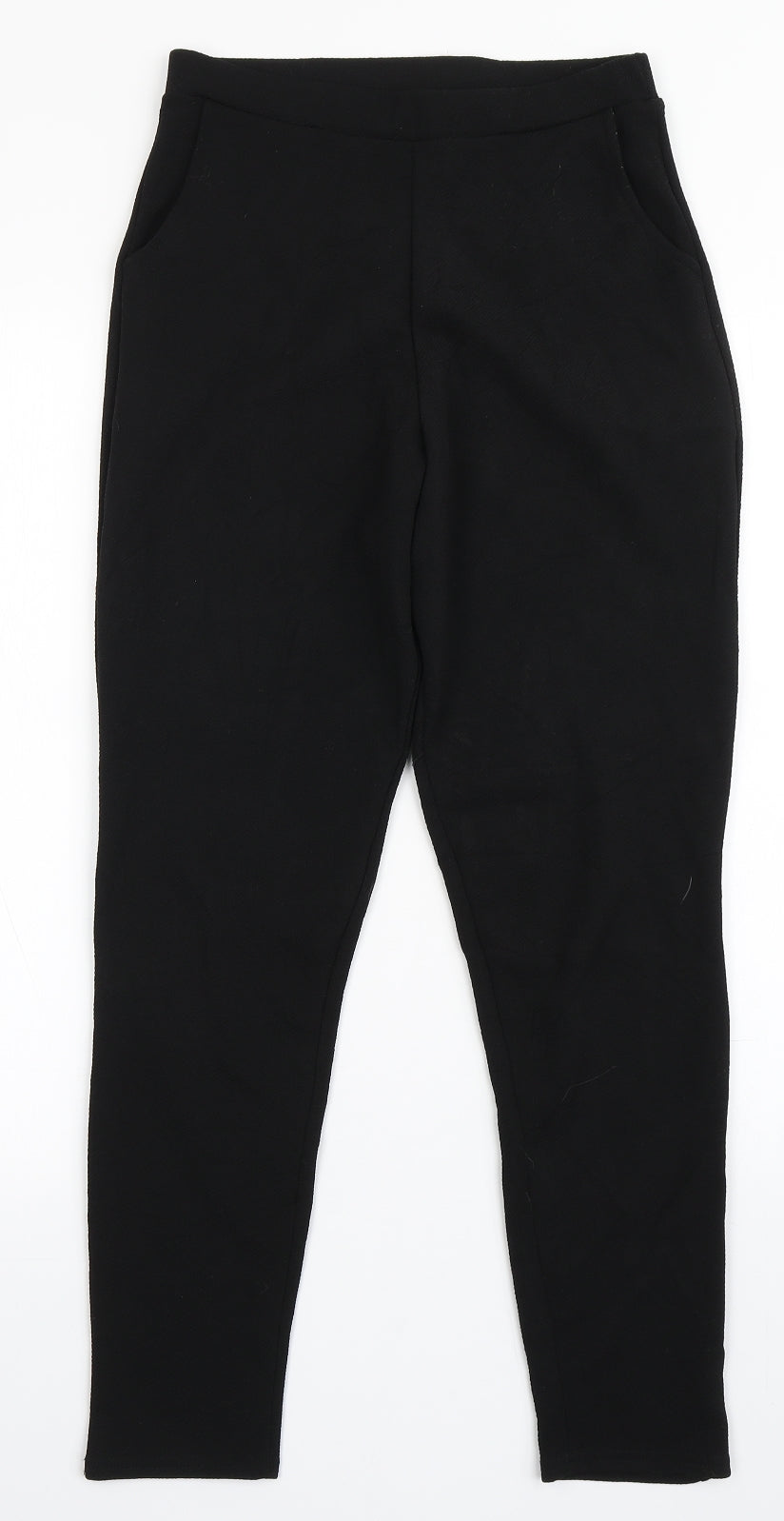 Womens UK Size 10 Boohoo Regular Fit  Black Trousers