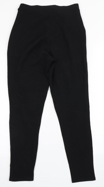 Womens UK Size 10 Boohoo Regular Fit  Black Trousers