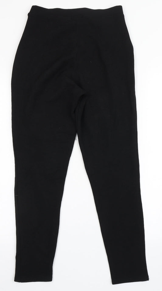 Womens UK Size 10 Boohoo Regular Fit  Black Trousers