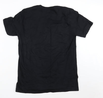 Mens UK Size M Gildan Black  T-Shirt