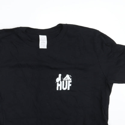 Mens UK Size M Gildan Black  T-Shirt