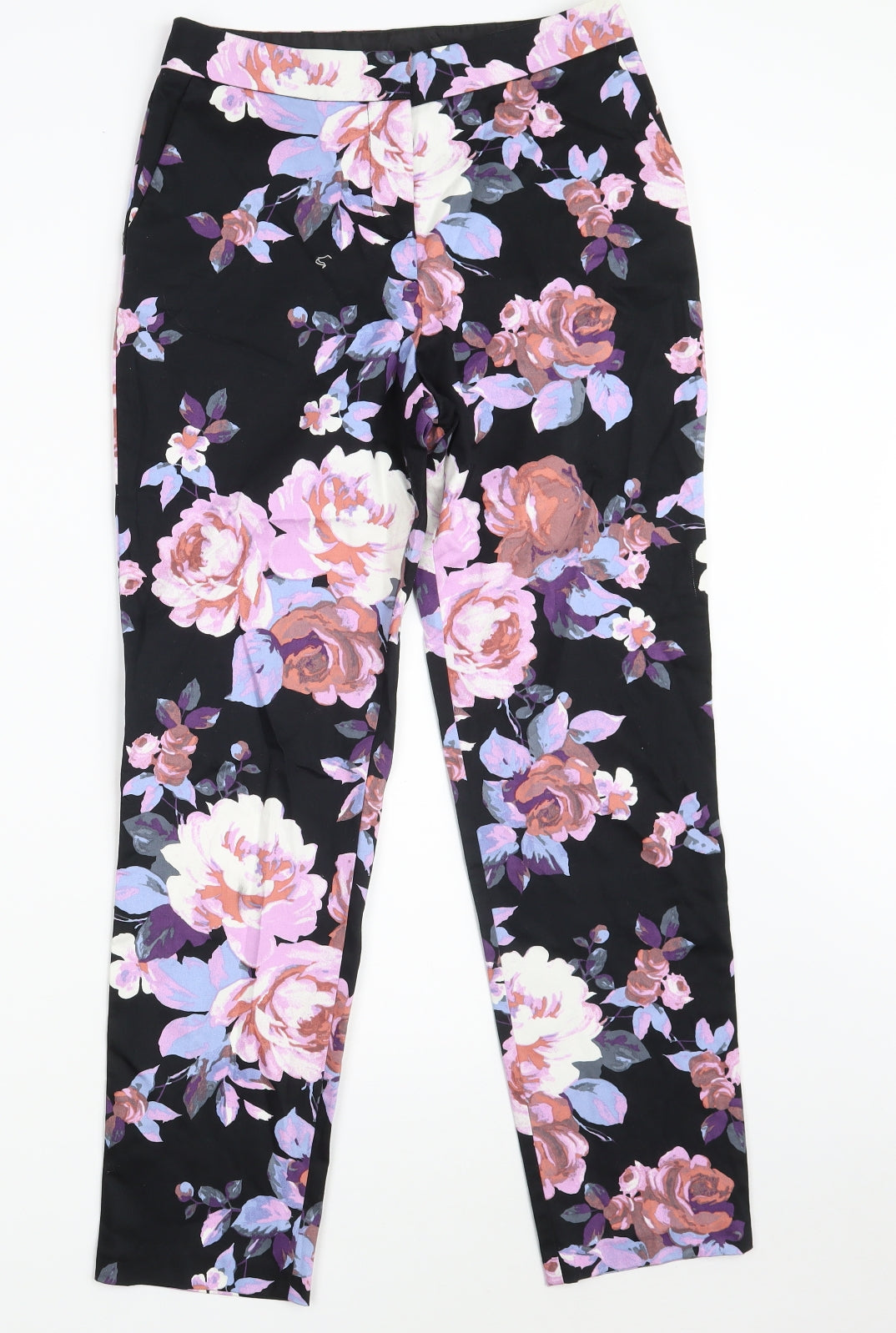 Womens UK Size 4 Miss Selfridge Slim Fit Chino Multicoloured Trousers