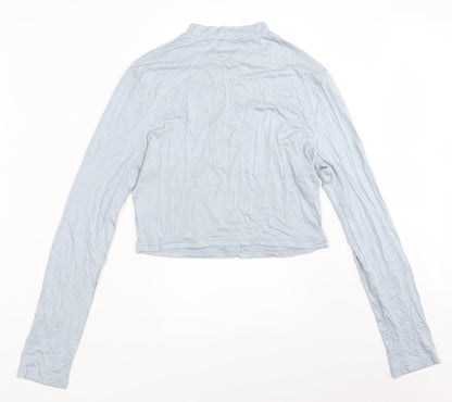 SheIn Womens Blue   Cropped T-Shirt Size L Round Neck