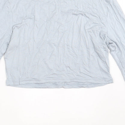 SheIn Womens Blue   Cropped T-Shirt Size L Round Neck