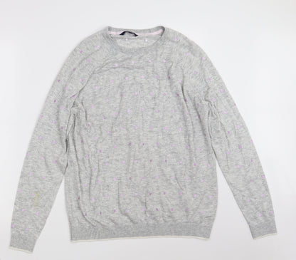 Womens UK Size 18 Maine Grey Pullover Jumper