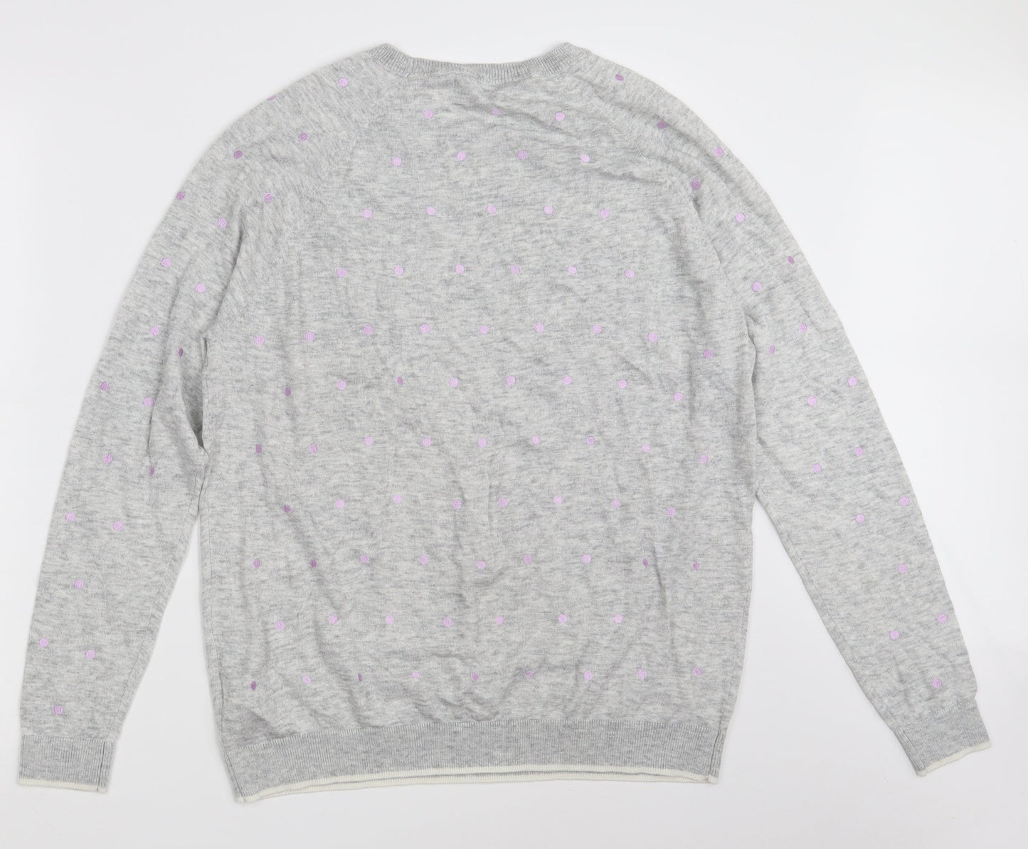 Womens UK Size 18 Maine Grey Pullover Jumper