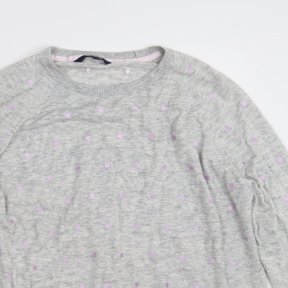 Womens UK Size 18 Maine Grey Pullover Jumper
