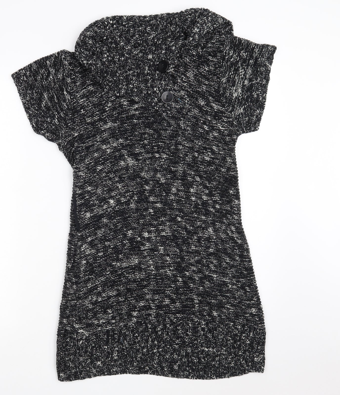 Womens UK Size 10 Papaya Black Pullover Jumper