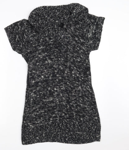 Womens UK Size 10 Papaya Black Pullover Jumper