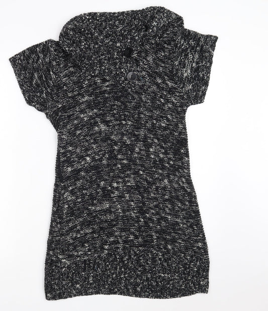 Womens UK Size 10 Papaya Black Pullover Jumper