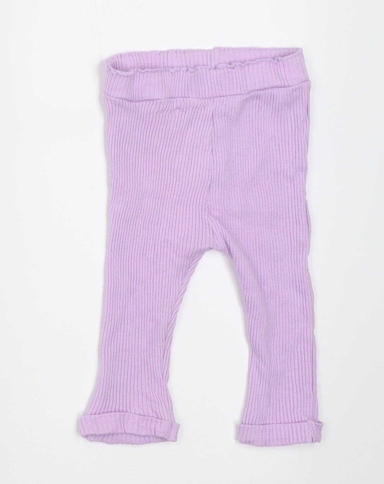Dunnes Stores Girls Purple  Cotton Capri Trousers Size 3-6 Months  Pullover