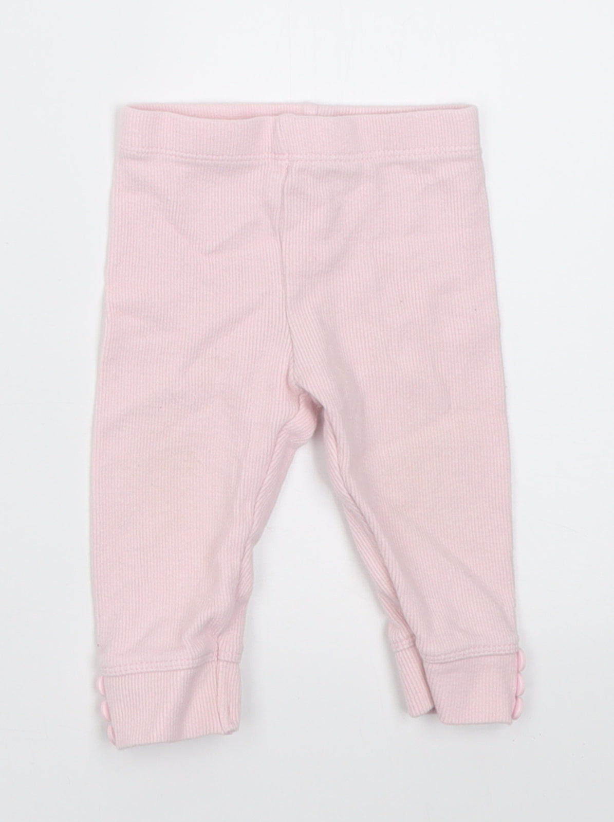 TU Girls Pink  Cotton Capri Trousers Size 3-6 Months  Pullover