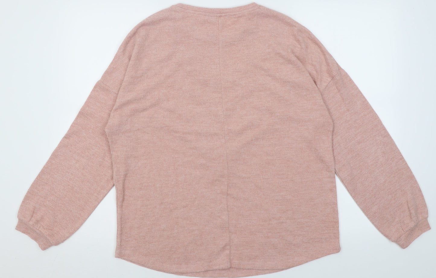 Womens UK Size 14 Papaya Pink Pullover Jumper