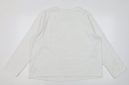 Womens UK Size 16 Marks and Spencer White Pullover Jumper