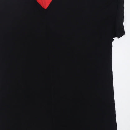 F&F Womens Pink  Polyester Basic T-Shirt Size 10 Crew Neck