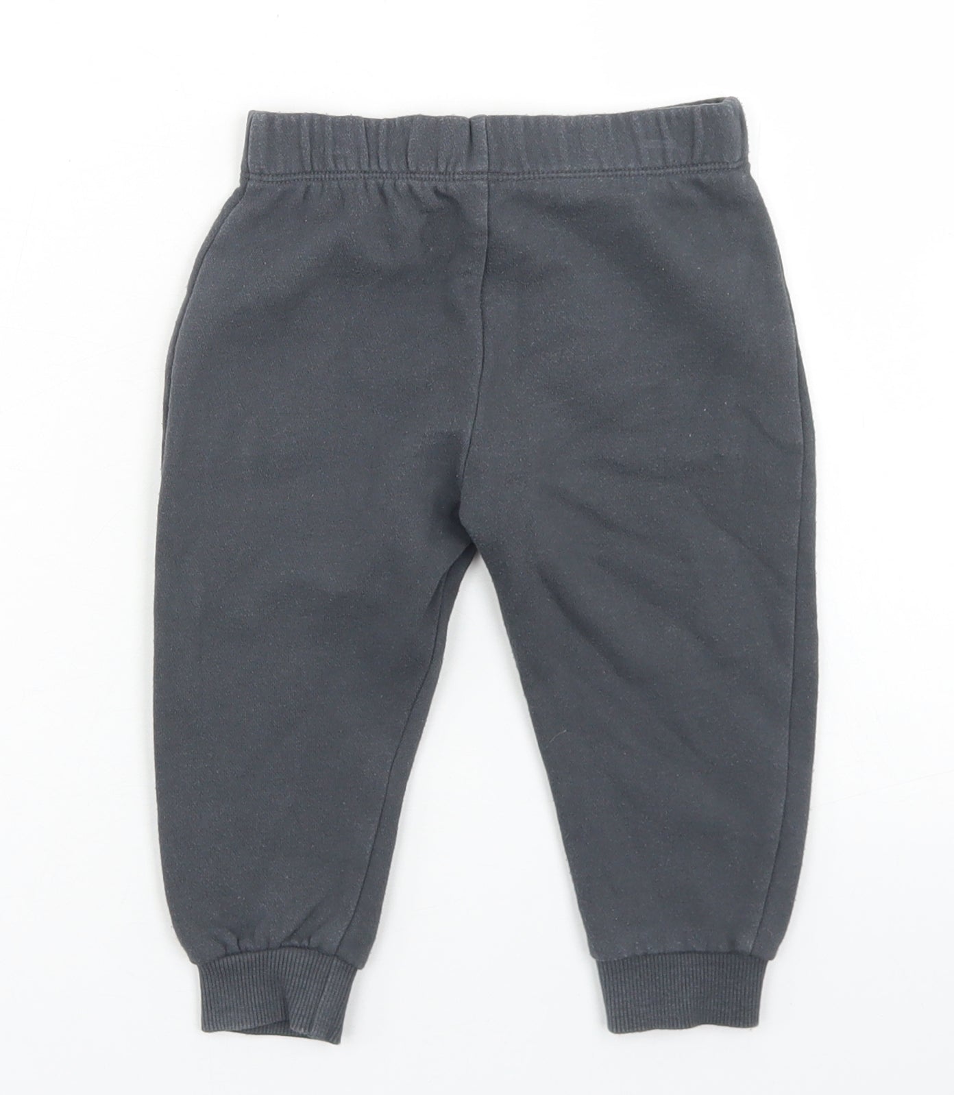F&F Girls Grey  Cotton Jogger Trousers Size 12-18 Months