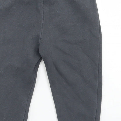 F&F Girls Grey  Cotton Jogger Trousers Size 12-18 Months