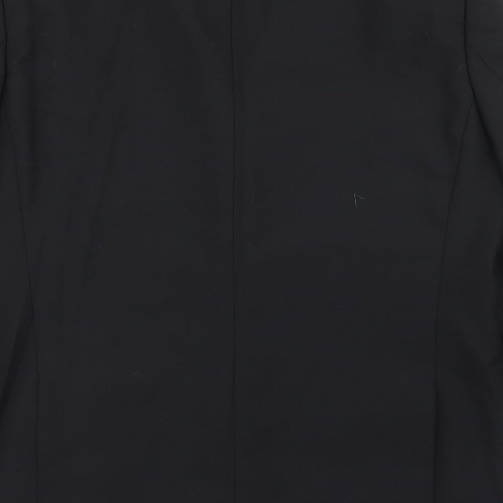 Daniel Graham Mens Black  Polyester Jacket Blazer Size 42
