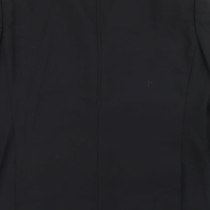 Daniel Graham Mens Black  Polyester Jacket Blazer Size 42