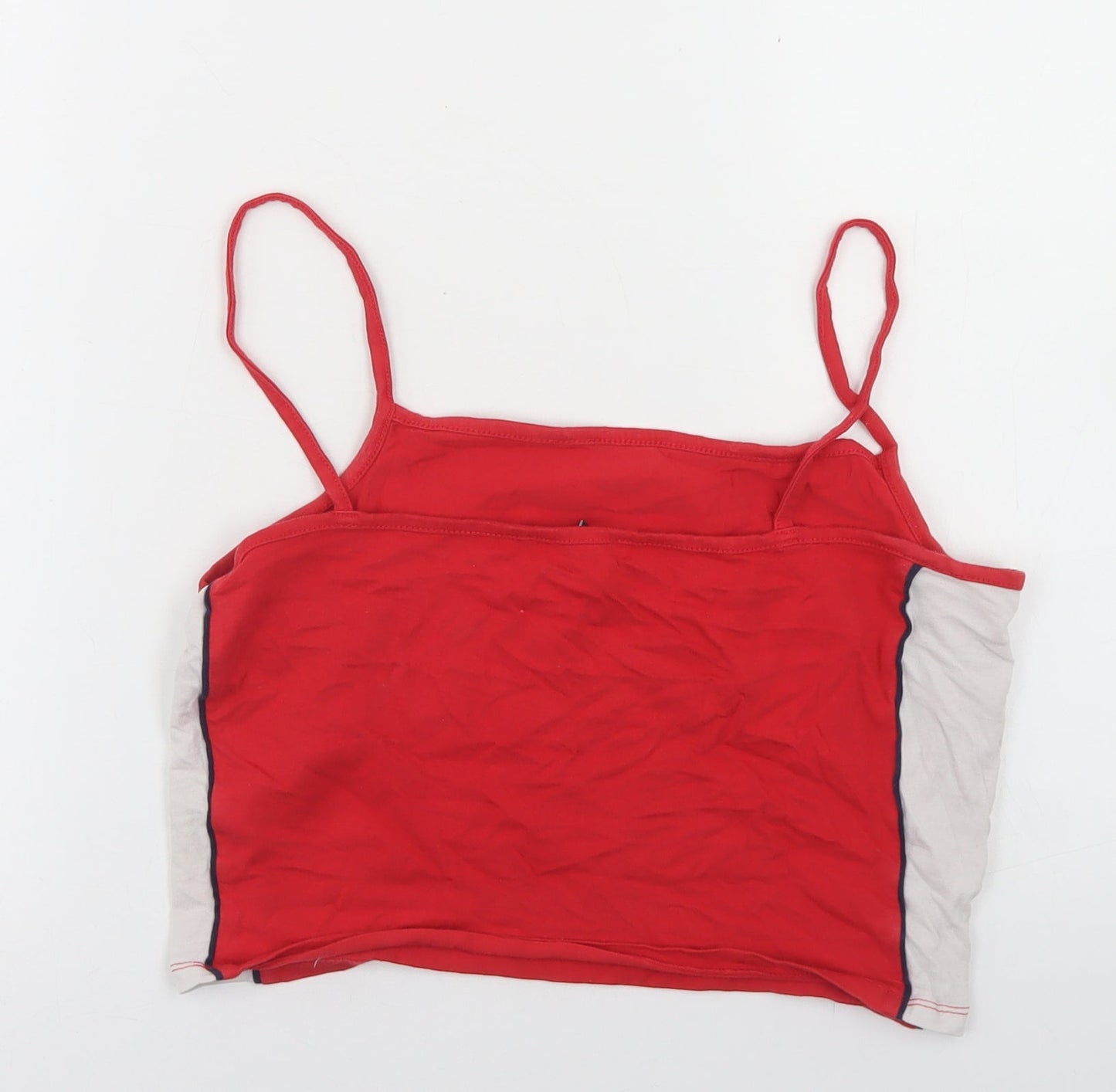 Womens UK Size 14 New Look Red Cropped Tank