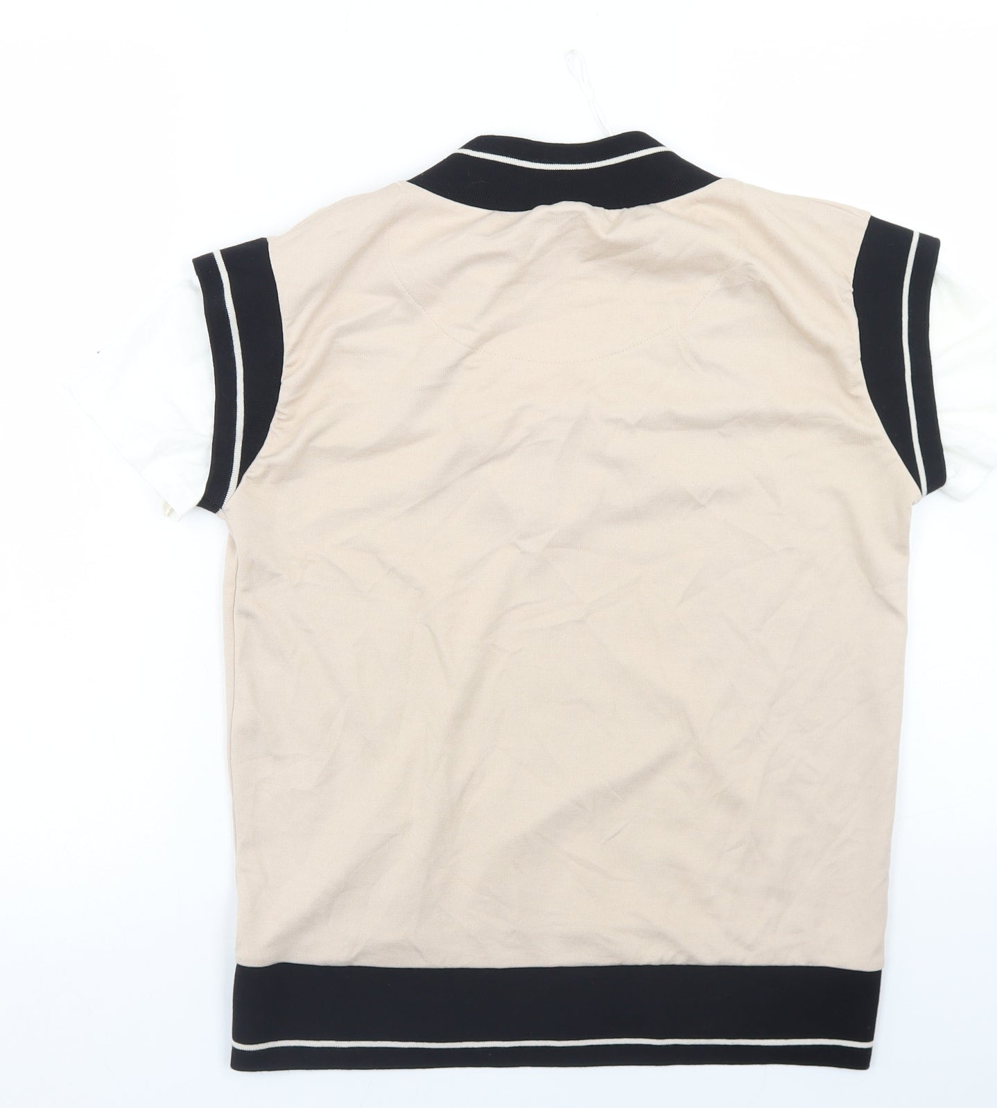 Womens UK Size XS Gallery Beige Basic Tank