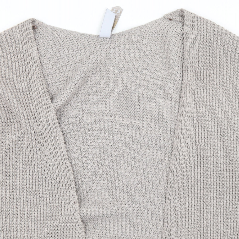 Womens UK Size M Pull & Bear Beige Cardigan Jumper