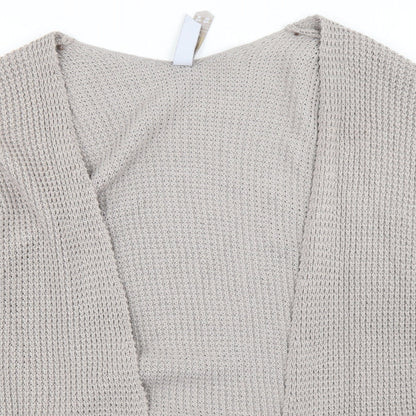 Womens UK Size M Pull & Bear Beige Cardigan Jumper