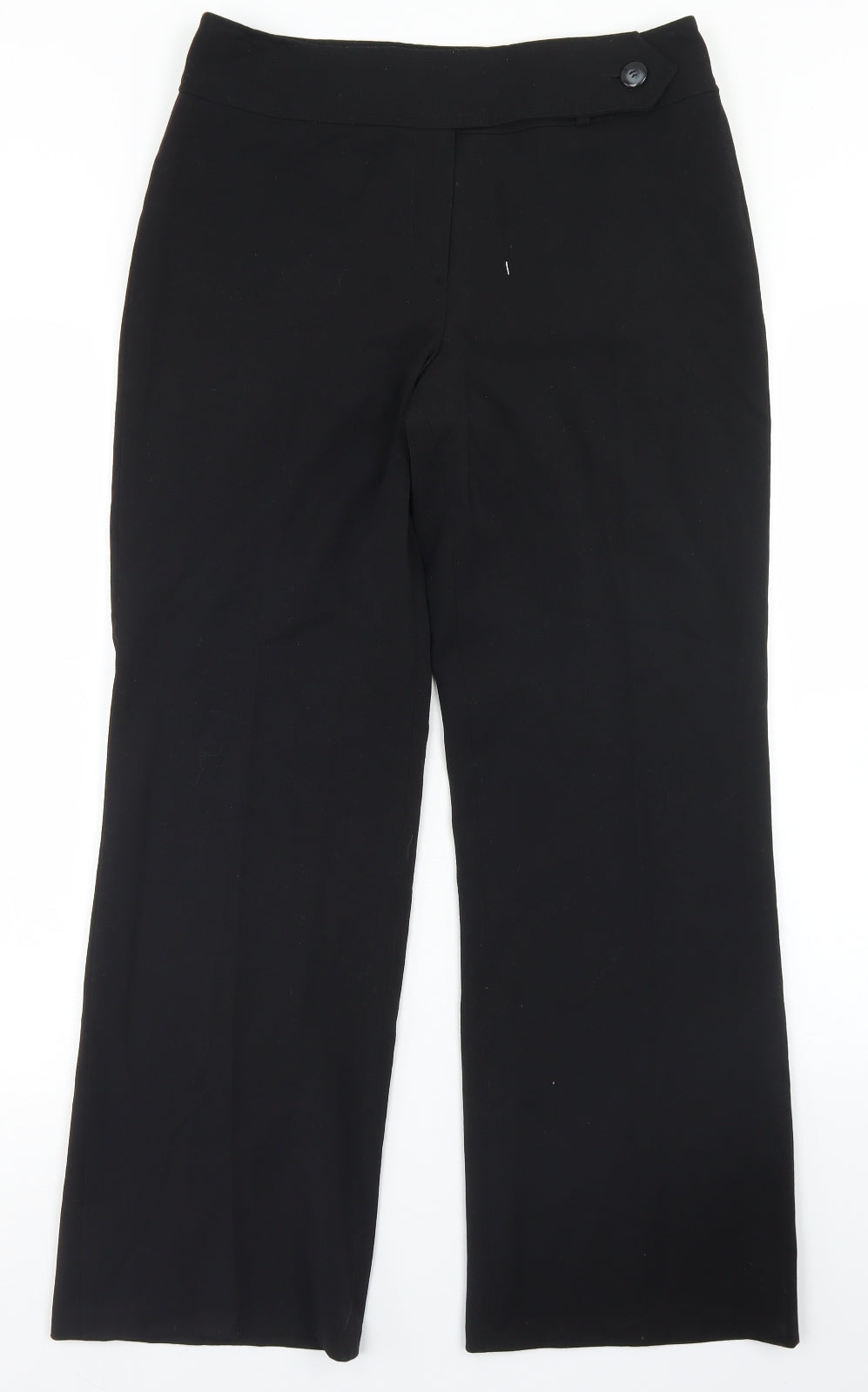 Vogue Womens Black  Polyester Dress Pants Trousers Size 10 L28 in Regular Button