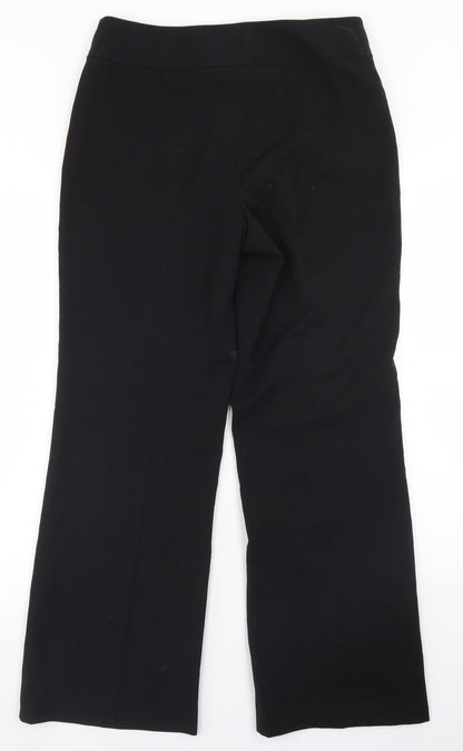 Vogue Womens Black  Polyester Dress Pants Trousers Size 10 L28 in Regular Button