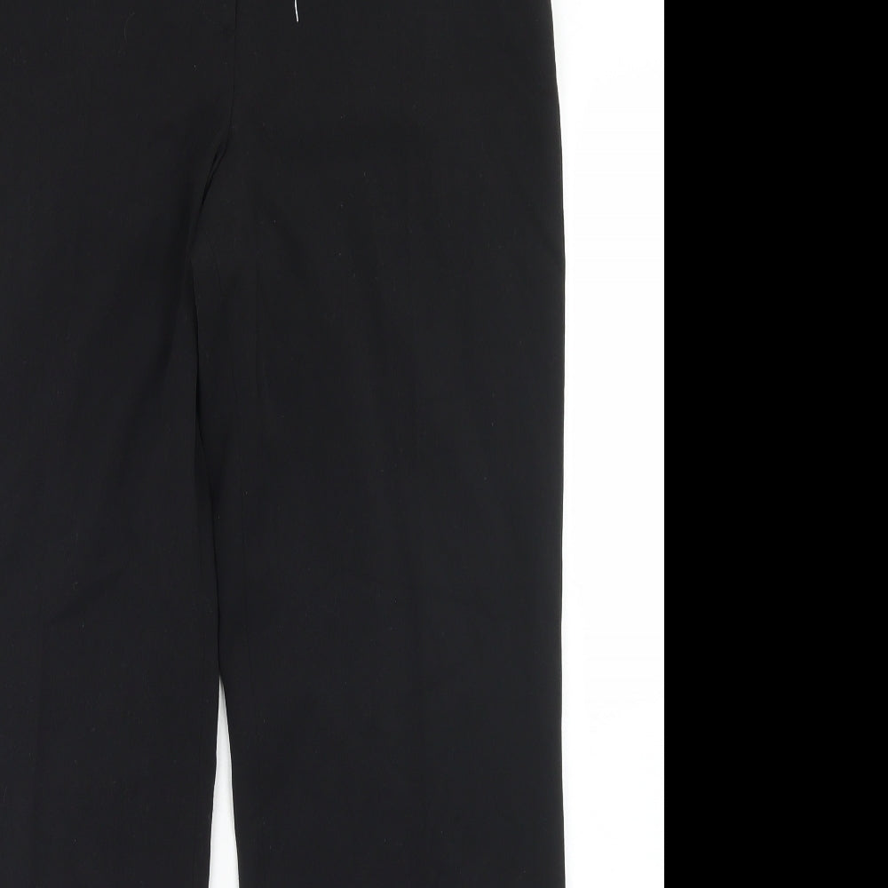 Vogue Womens Black  Polyester Dress Pants Trousers Size 10 L28 in Regular Button