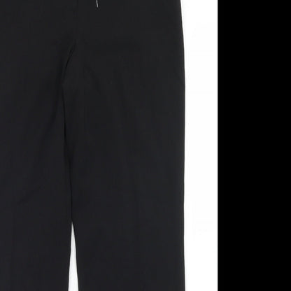 Vogue Womens Black  Polyester Dress Pants Trousers Size 10 L28 in Regular Button