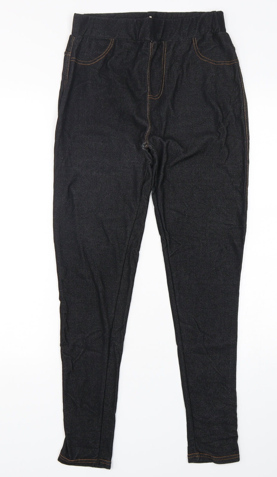 Krisp Womens Black  Viscose Jegging Jeans Size M L28 in Regular