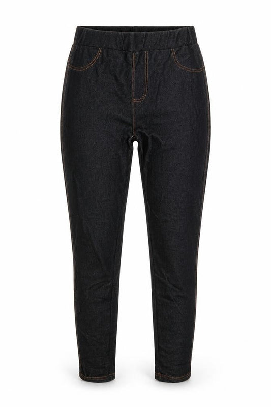 Front view of Krisp women’s black viscose jegging jeans, size M, 28-inch leg regular