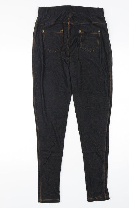 Krisp Womens Black  Viscose Jegging Jeans Size M L28 in Regular