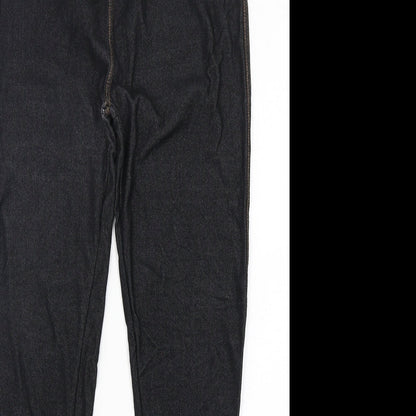 Krisp Womens Black  Viscose Jegging Jeans Size M L28 in Regular