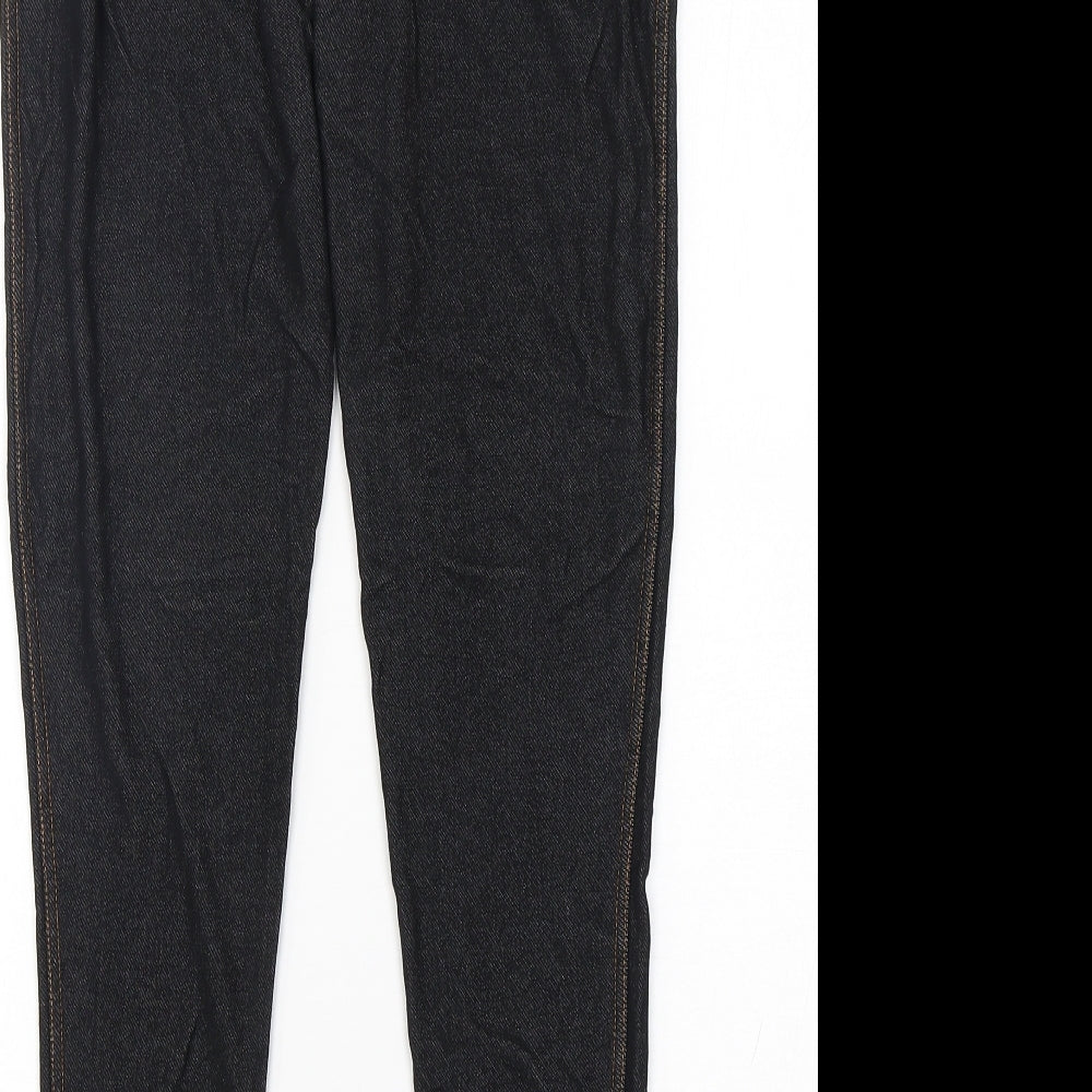 Krisp Womens Black  Viscose Jegging Jeans Size M L28 in Regular